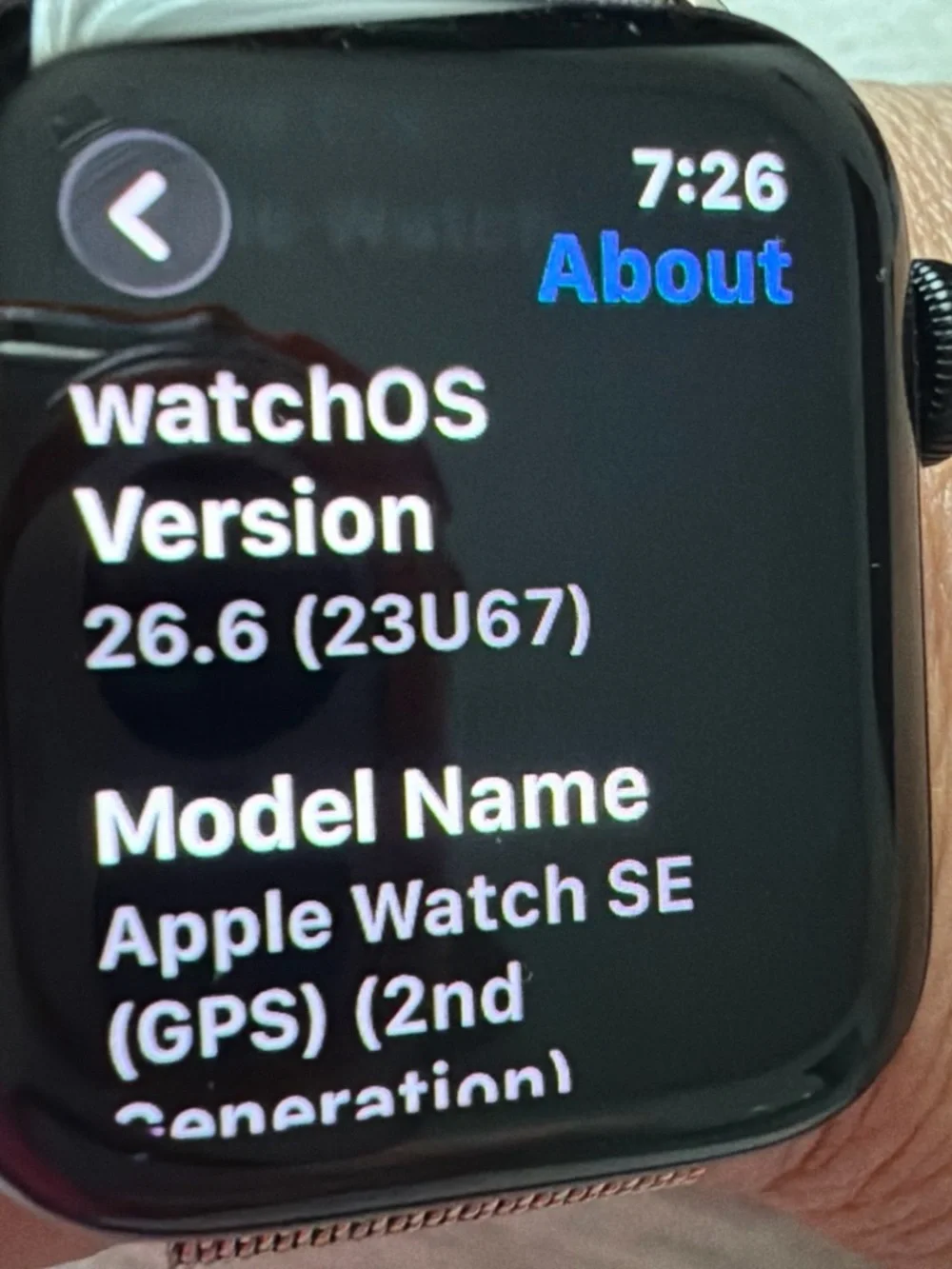 Smartwatch with black rubber original band - Black Case